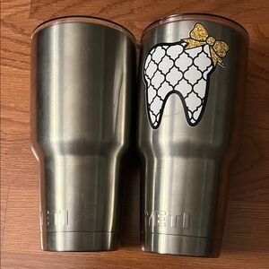 YETI Stainless Steel Tumblers (2)